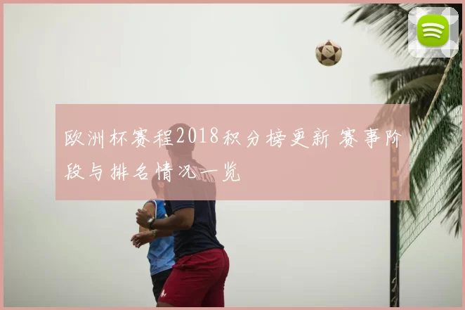 欧洲杯赛程2018积分榜更新 赛事阶段与排名情况一览