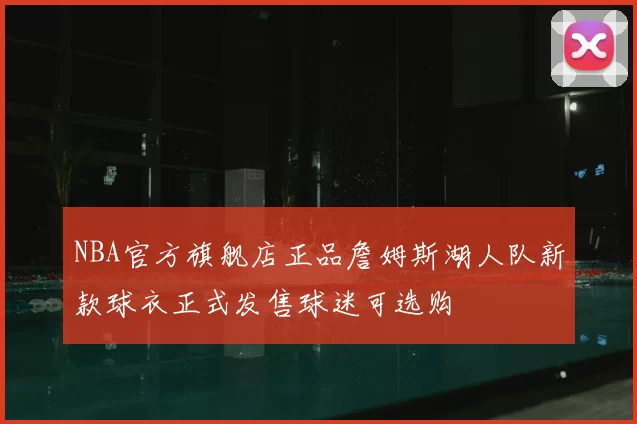 NBA官方旗舰店正品詹姆斯湖人队新款球衣正式发售球迷可选购